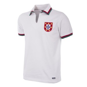 Koszulka piłkarska retro - dorosły - Portugalia 1972 - Gościnna - Biała