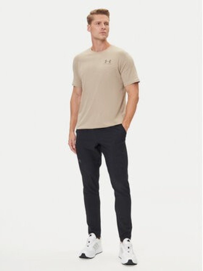 Under Armour T-Shirt UA Left Chest Logo 1326799 Beżowy Loose Fit