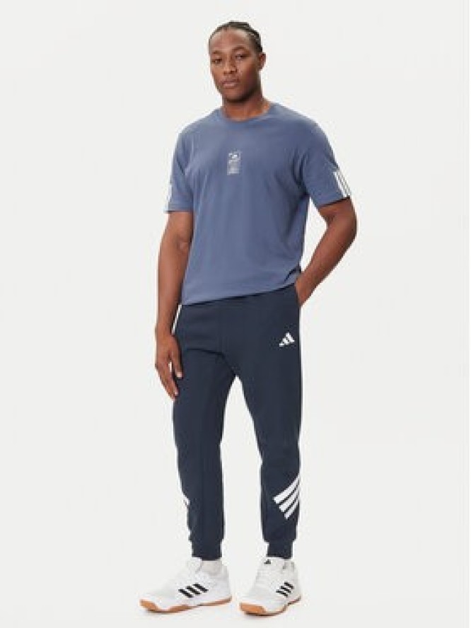 adidas T-Shirt Stadium Ticket JM6472 Niebieski Loose Fit