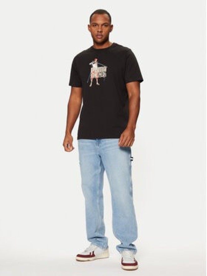 Puma T-Shirt One Piece 624665 Czarny Regular Fit