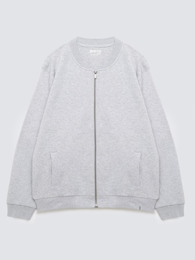 Bluza męska rozpinana ze stójką szara Raiden 901