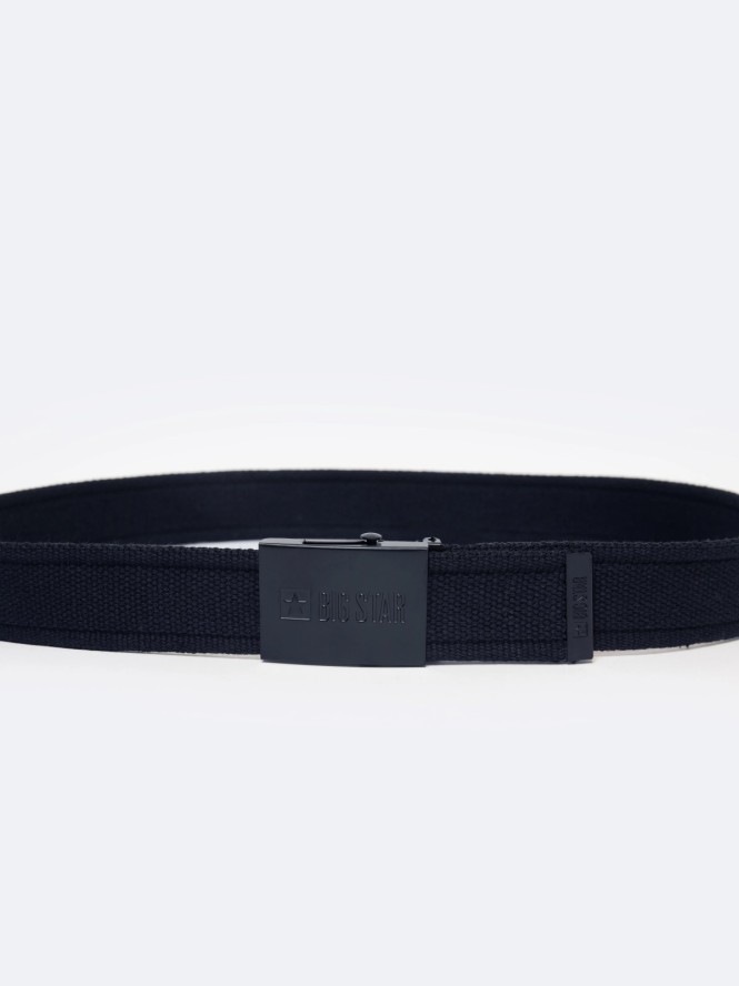 Pasek męski parciany granatowy 2318 404