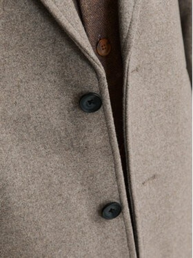 Jack & Jones Płaszcz wełniany Harris 12263845 Beżowy Regular Fit