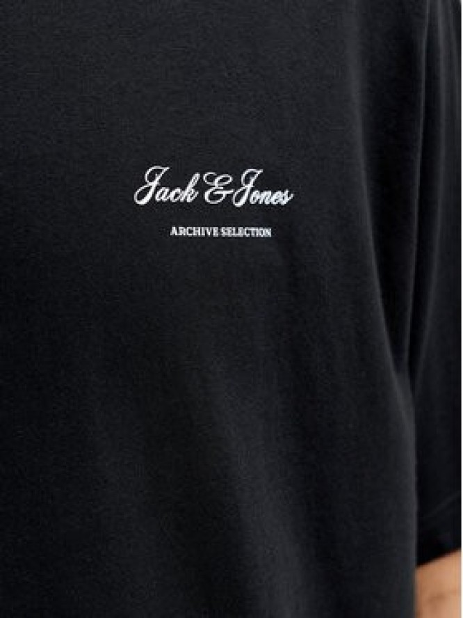 Jack & Jones T-Shirt Earchive 12297647 Czarny Regular Fit