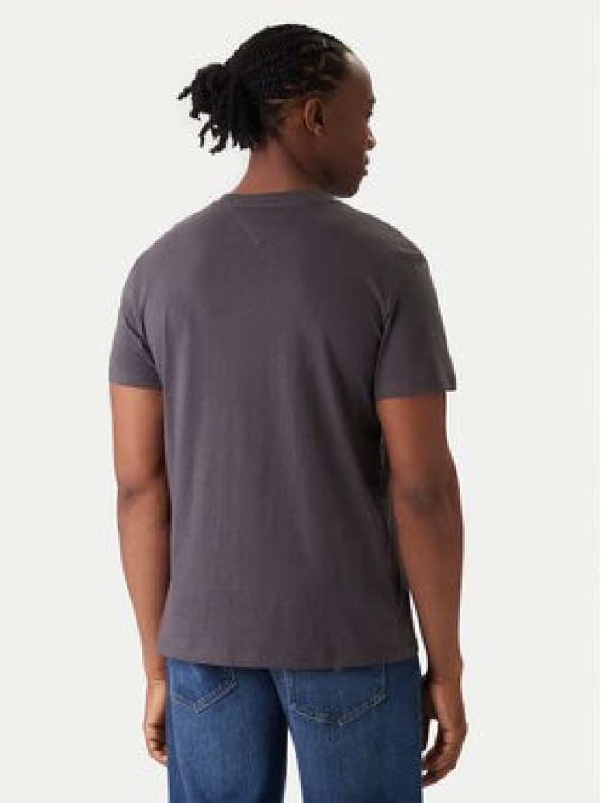 Tommy Jeans T-Shirt Linear Chest DM0DM21780 Szary Slim Fit