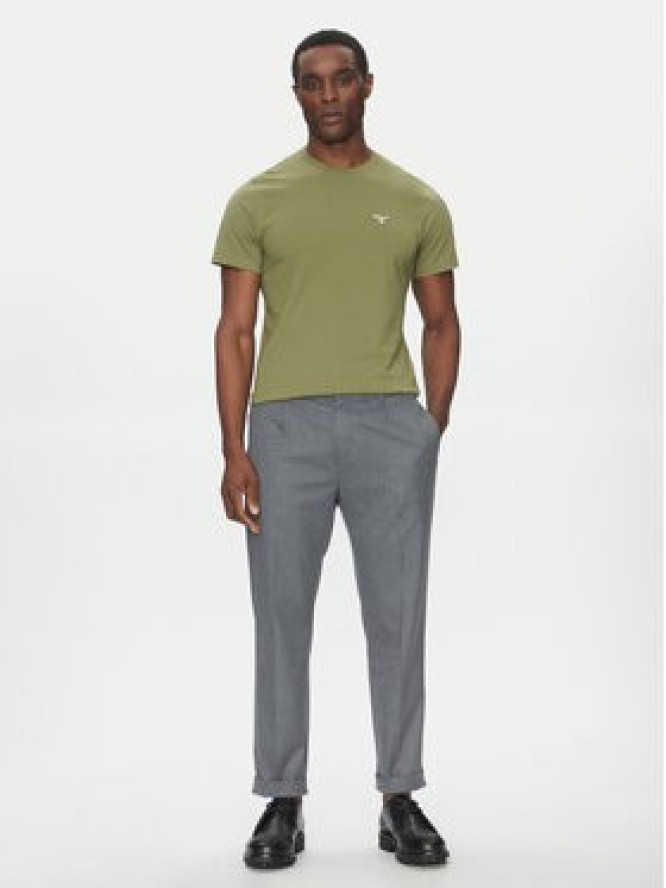 Barbour T-Shirt Essential Sports MTS0331OL39 Zielony Tailored Fit