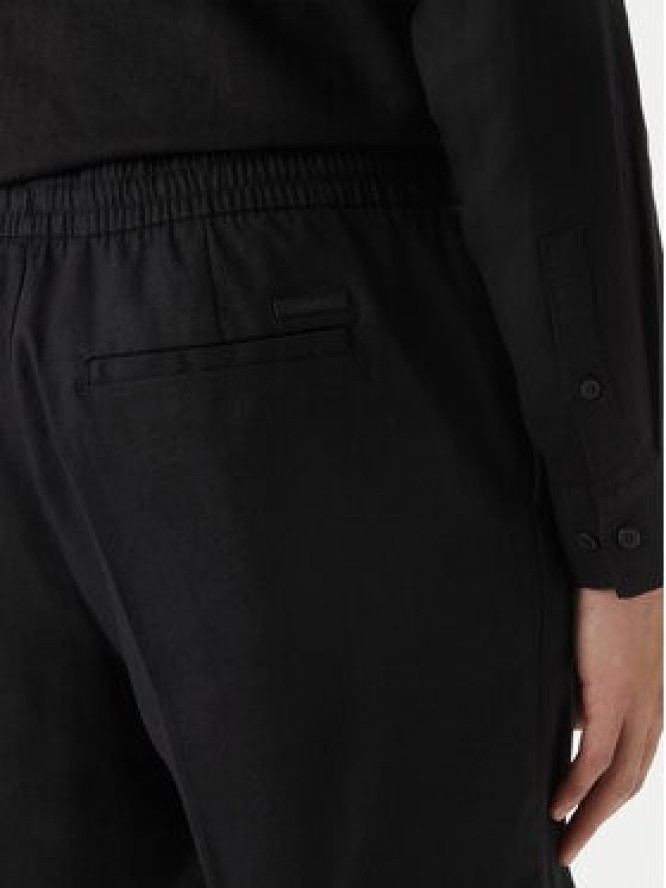 Calvin Klein Szorty materiałowe LV04LF620G Czarny Straight Fit