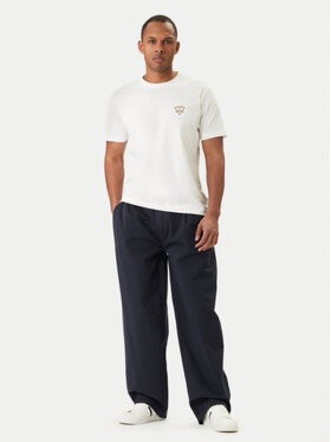 Guess Jeans Spodnie materiałowe M6RB59 WGCV1 Granatowy Relaxed Fit