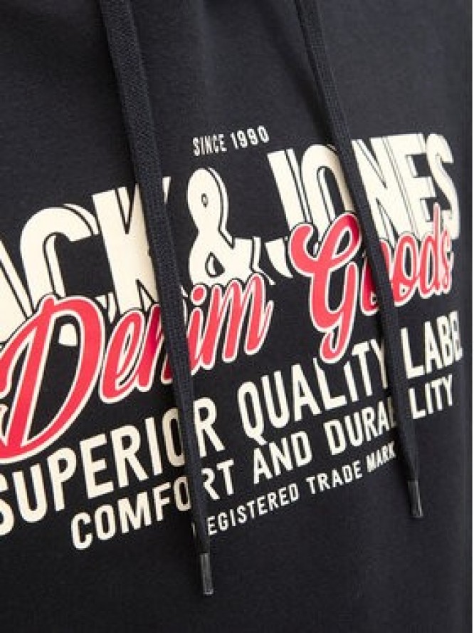Jack & Jones Bluza Logo 12279649 Czarny Regular Fit