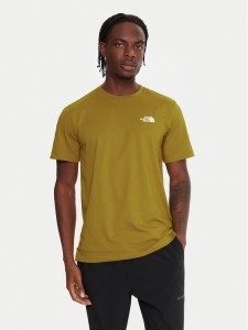 The North Face T-Shirt Simple Dome NF0A87NG Żółty Regular Fit