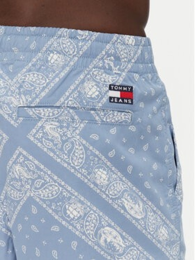 Tommy Jeans Szorty materiałowe DM0DM21945 Błękitny Loose Fit
