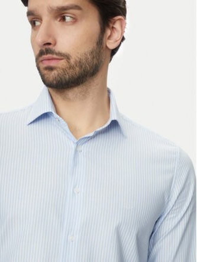 Michael Kors Koszula MK0DS01408 Błękitny Slim Fit