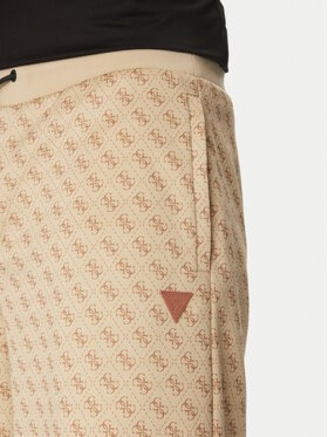 Guess Szorty sportowe Z4YD03 FL04Q Beżowy Regular Fit