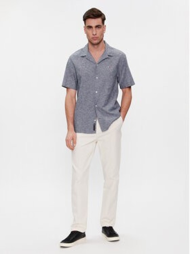 Tommy Jeans Koszula Camp DM0DM18963 Granatowy Regular Fit