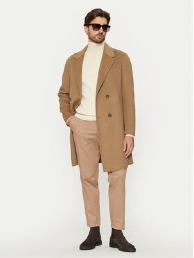 Guess Płaszcz wełniany M4BL47 WGJU2 Beżowy Regular Fit