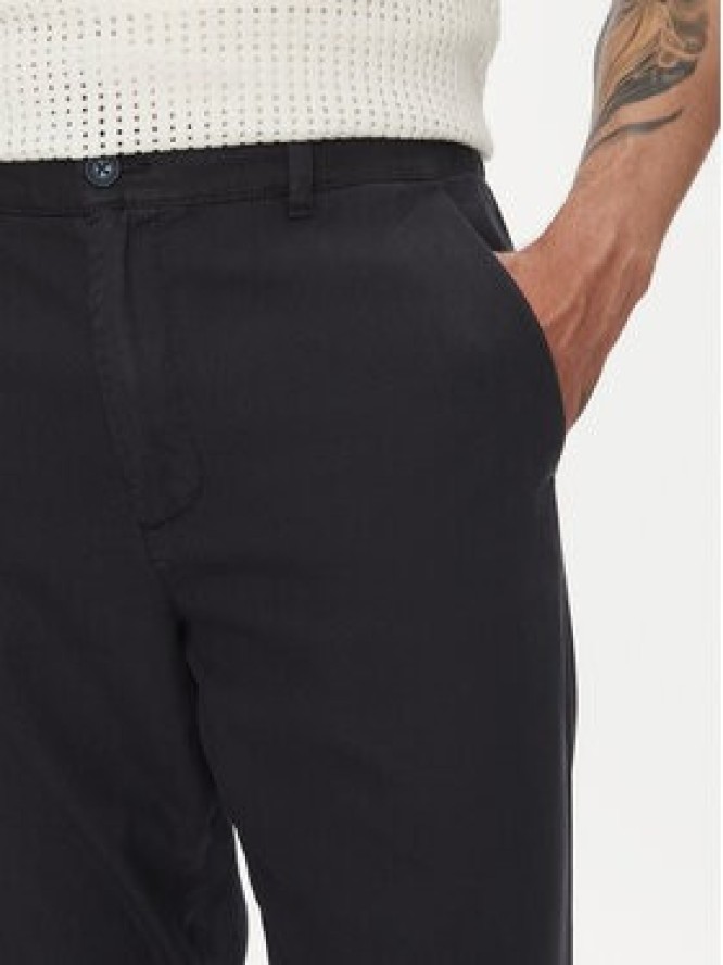 Lindbergh Spodnie materiałowe 30-008031 Granatowy Relaxed Fit