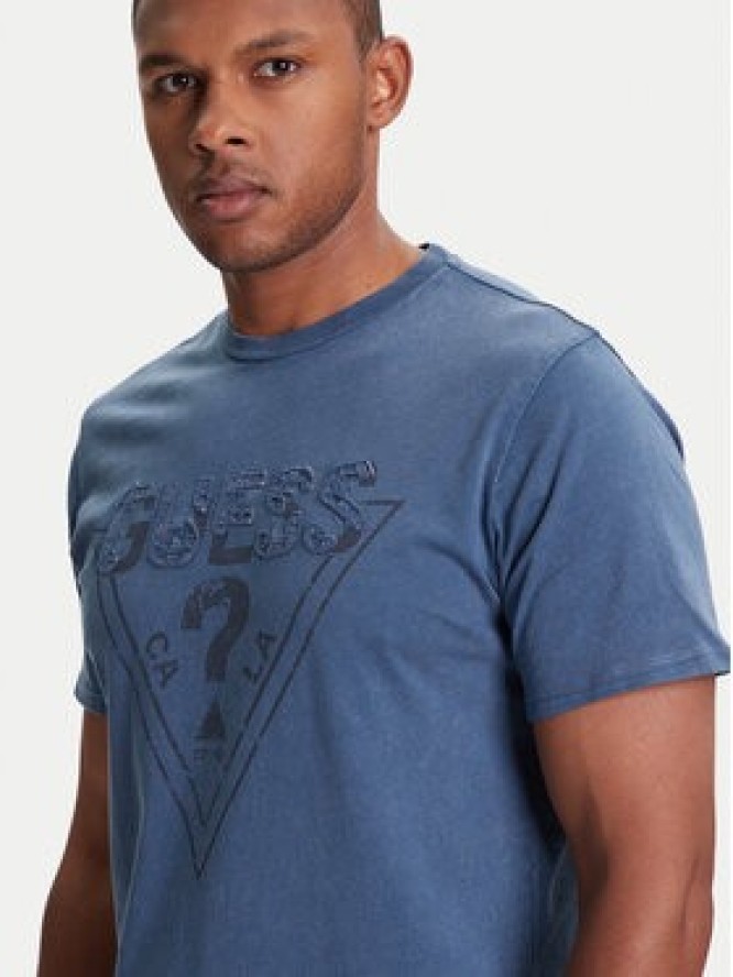 Guess T-Shirt M5YI42 KBW41 Granatowy Regular Fit