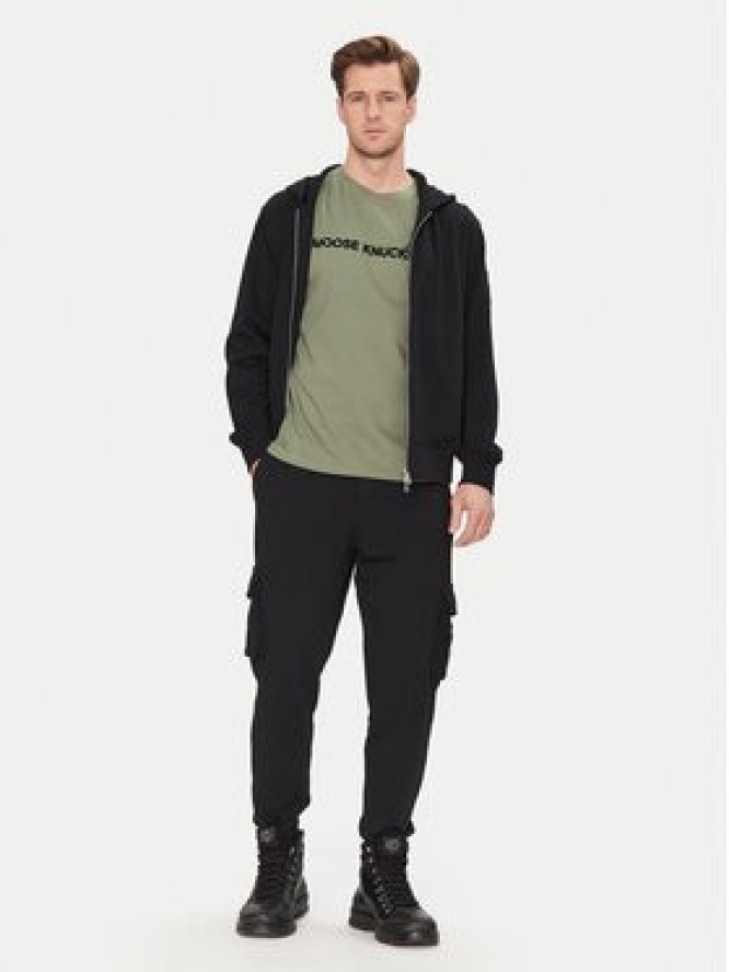 Moose Knuckles Spodnie dresowe Hartsfield M33MR777 Czarny Regular Fit