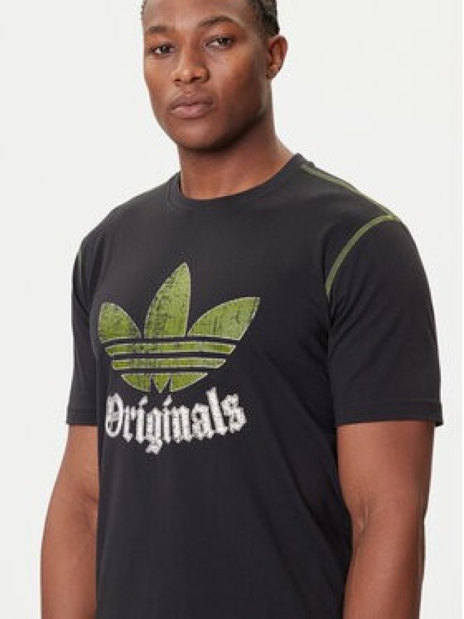 adidas T-Shirt Distressed Graphic JY2761 Czarny Regular Fit