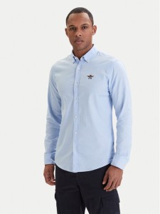 Aeronautica Militare Koszula 261CA1320UCT03532 Błękitny Regular Fit