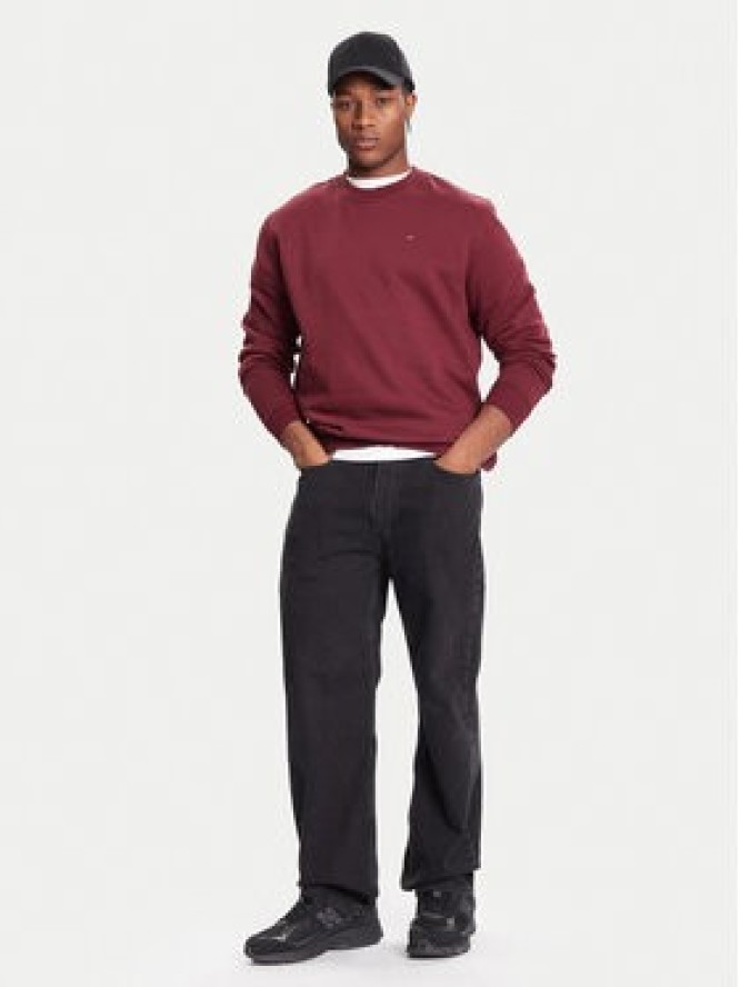 Tommy Jeans Bluza DM0DM20741 Bordowy Regular Fit