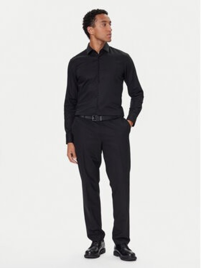 BOSS Koszula H-Hank 50490934 Czarny Slim Fit