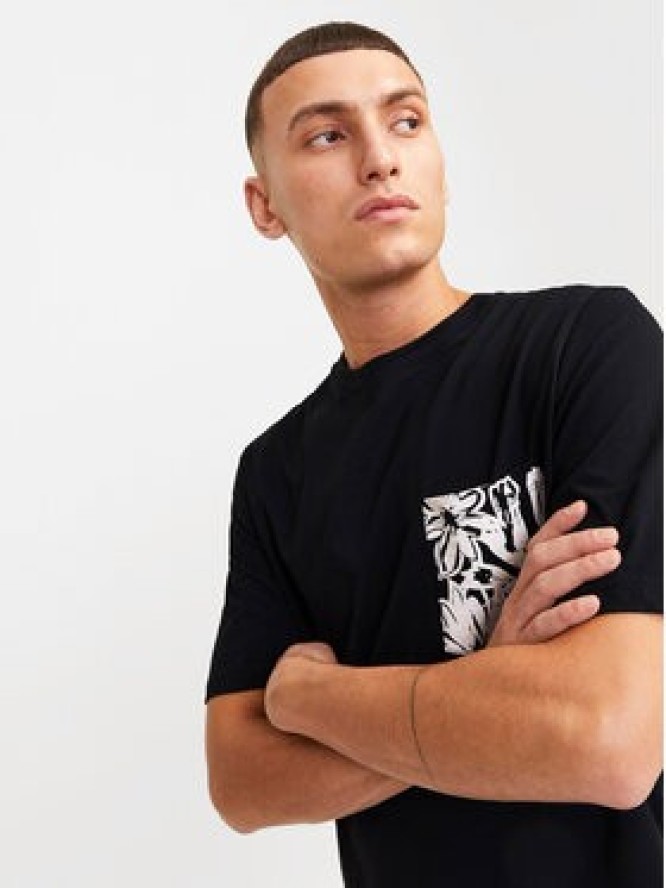Jack & Jones T-Shirt Lafayette 12250435 Czarny Standard Fit