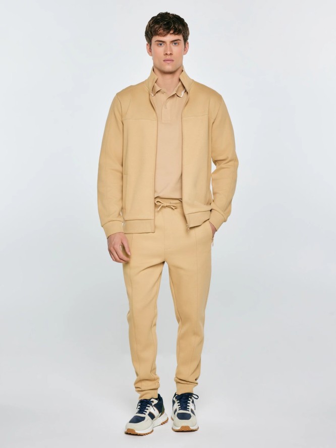 Spodnie męskie dresowe beżowe Wladorp 801