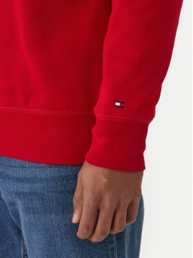 Tommy Hilfiger Bluza Logo MW0MW11596 Czerwony Regular Fit