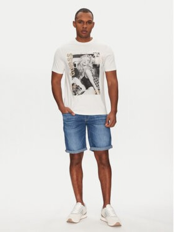 Guess T-Shirt M5GI33 KBW41 Biały Classic Fit