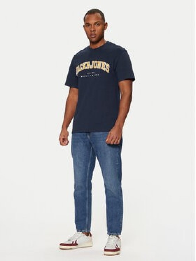Jack & Jones T-Shirt 12257579 Granatowy Relaxed Fit