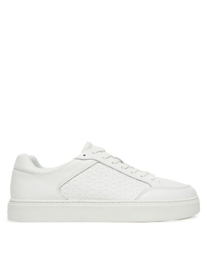 Calvin Klein Sneakersy Clean Cup Low Laceup Mono HM0HM01899 Biały