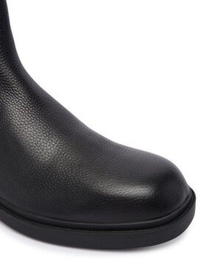 Calvin Klein Sztyblety Dress Lug Chelsea Boot Lth YM0YM01389 Czarny