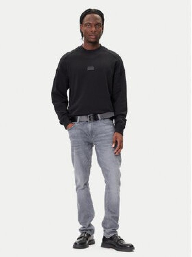 HUGO Bluza Delastcrew 50546672 Czarny Relaxed Fit