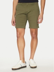 Tommy Hilfiger Szorty materiałowe Brooklyn MW0MW23563 Zielony Regular Fit