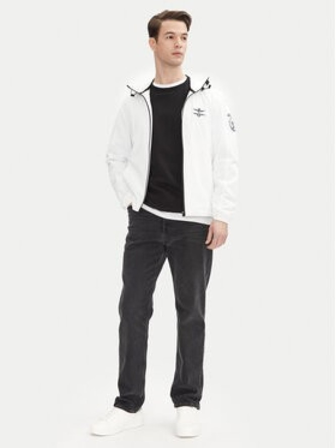 Aeronautica Militare Kurtka przejściowa 251AB2204CT3264 Biały Regular Fit
