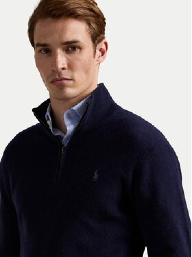 Polo Ralph Lauren Sweter 710876756001 Granatowy Regular Fit