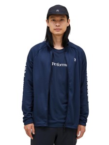 Bluza Peak Performance męska Rider Zip Jacket granatowa - XL