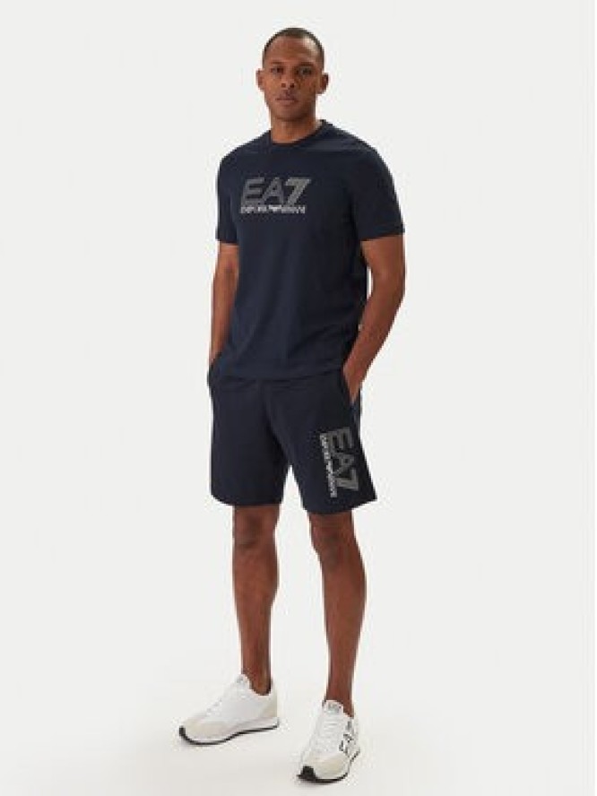 EA7 Emporio Armani T-Shirt 7M001307 AF10375 Granatowy Regular Fit