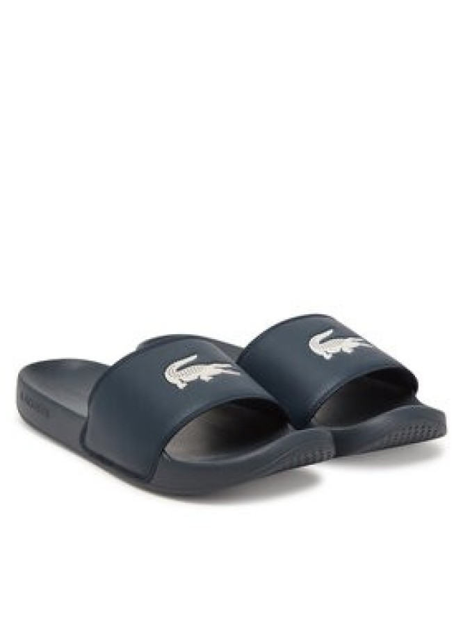 Lacoste Klapki Serve Sliders 7-49CMA0041 Granatowy