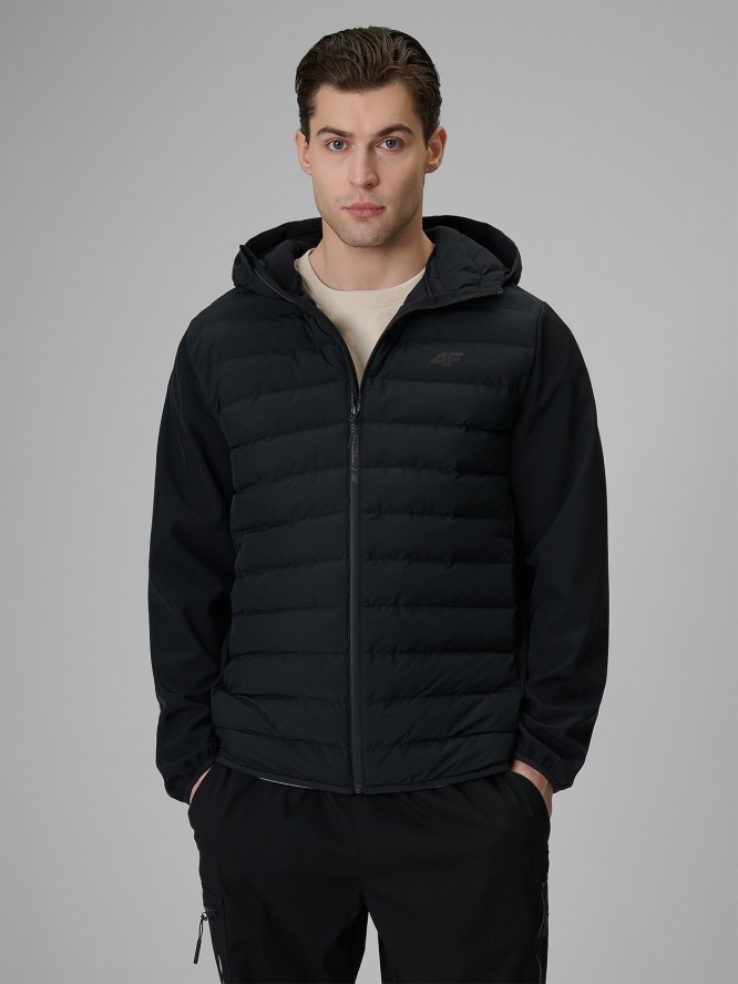 4F Kurtka z wypełnieniem syntetycznym męska - czarna 3XL