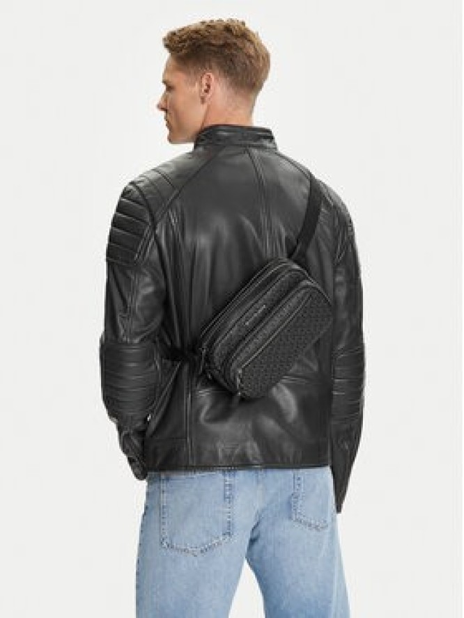 MICHAEL Michael Kors Saszetka nerka Hudson 33H0LHDY1B Czarny