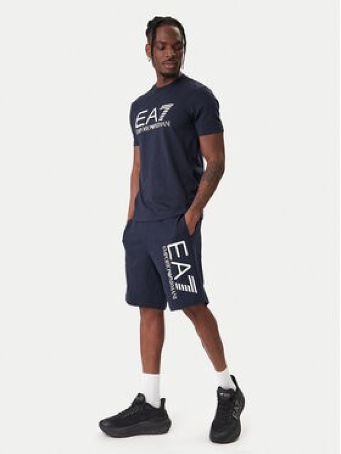 EA7 Emporio Armani Szorty sportowe 7M001414 AF22266 UB102 Granatowy Regular Fit