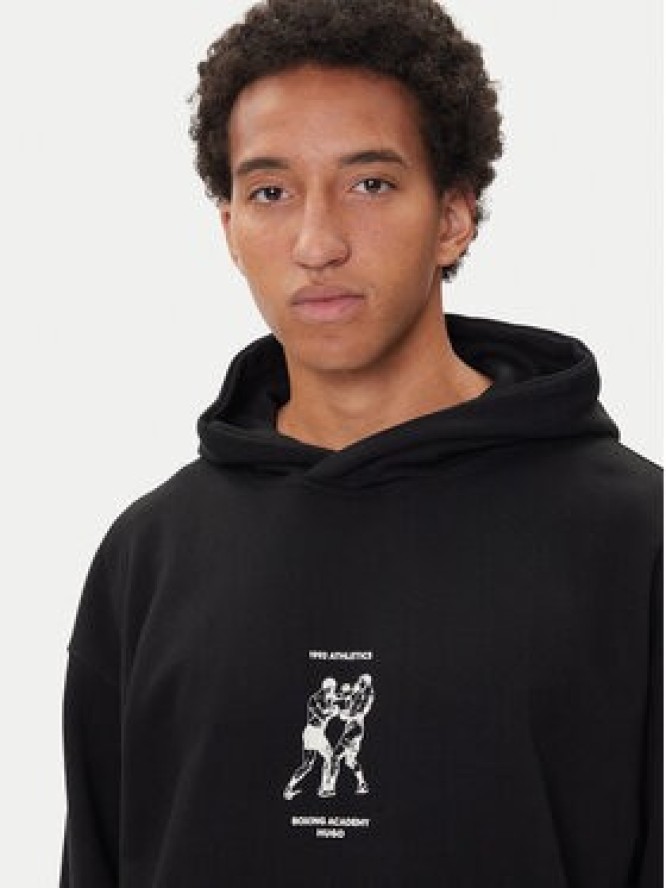 HUGO Bluza Duwrestie 50542399 Czarny Regular Fit