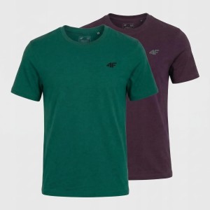 KOSZULKA MĘSKA LIMITOWANA 4F T-SHIRT KOMPLET ZESTAW 2 SZTUKI S M3948 SS26