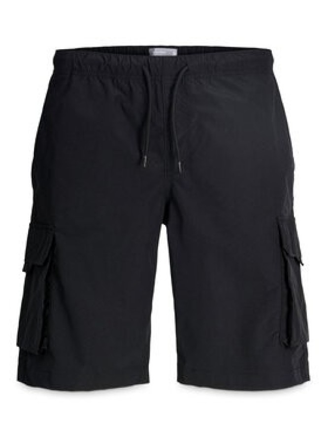 Jack & Jones Szorty materiałowe Cole Ivan 12288611 Czarny Regular Fit