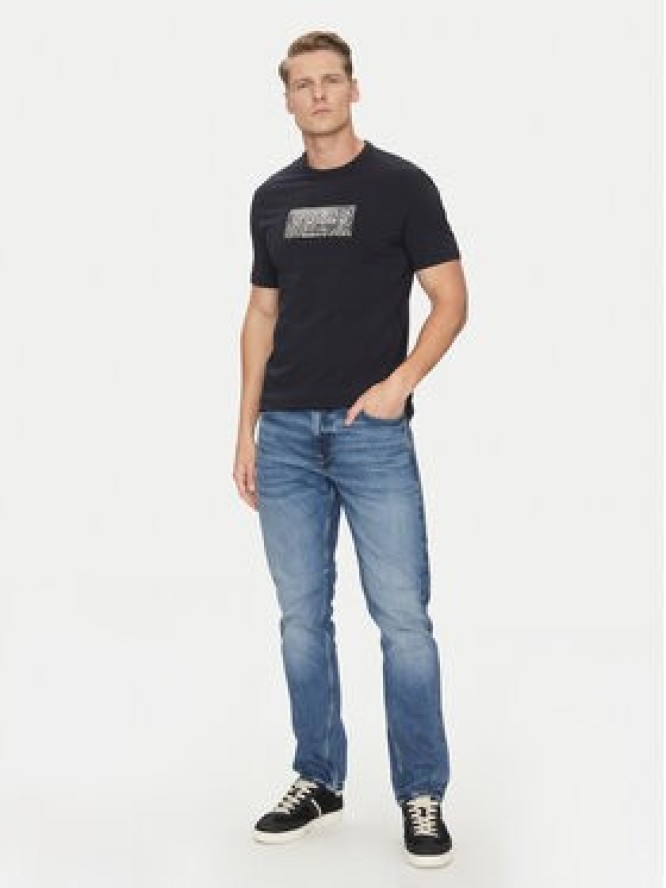 Guess T-Shirt M5GI19 J1314 Granatowy Regular Fit