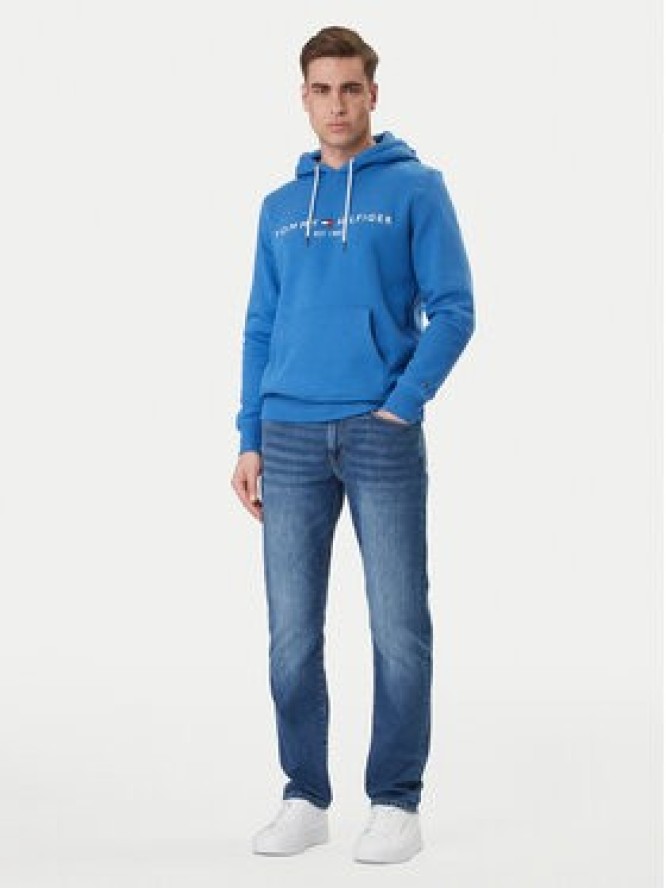 Tommy Hilfiger Bluza Logo MW0MW11599 Niebieski Regular Fit