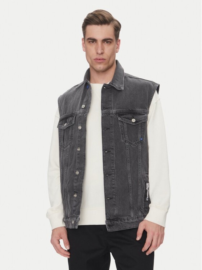 Karl Lagerfeld Jeans Kamizelka A2M14017 Szary Regular Fit
