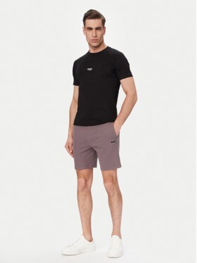 BOSS Szorty sportowe Waffle 50535884 Fioletowy Regular Fit